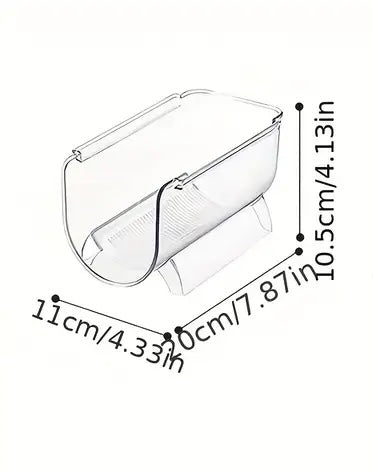 3pc Clear Acrylic Storage Rack