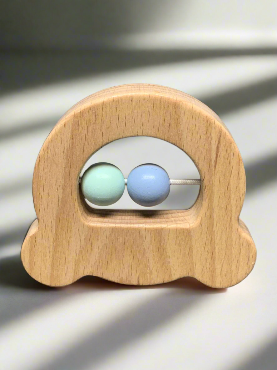 Wooden Baby Rattle.