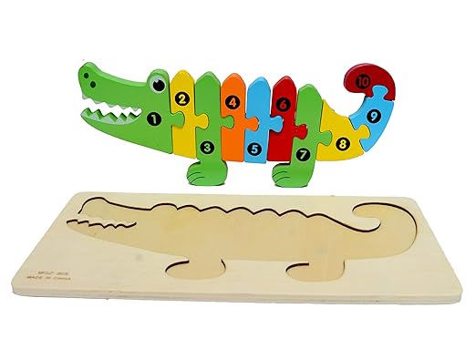 Wooden Crocodile Puzzle.
