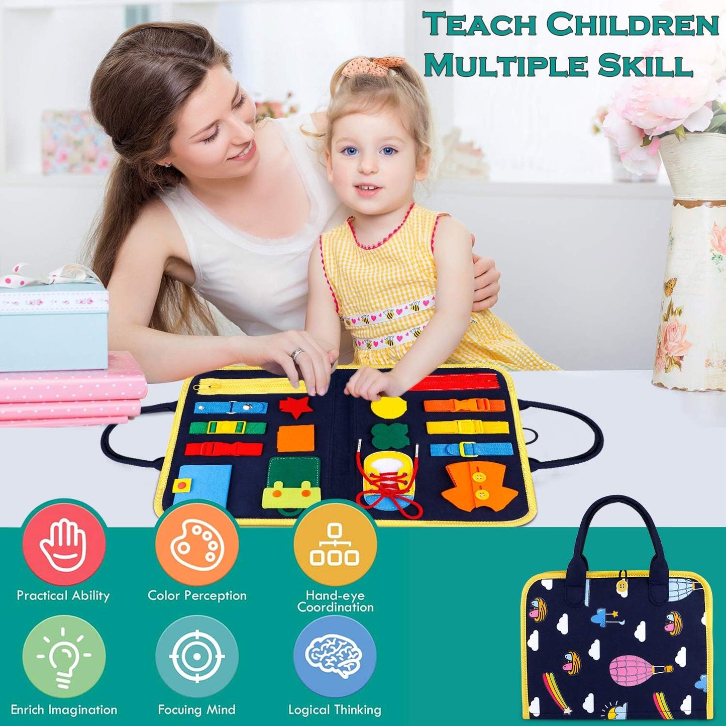 Sensory Practical Ability Busy Book