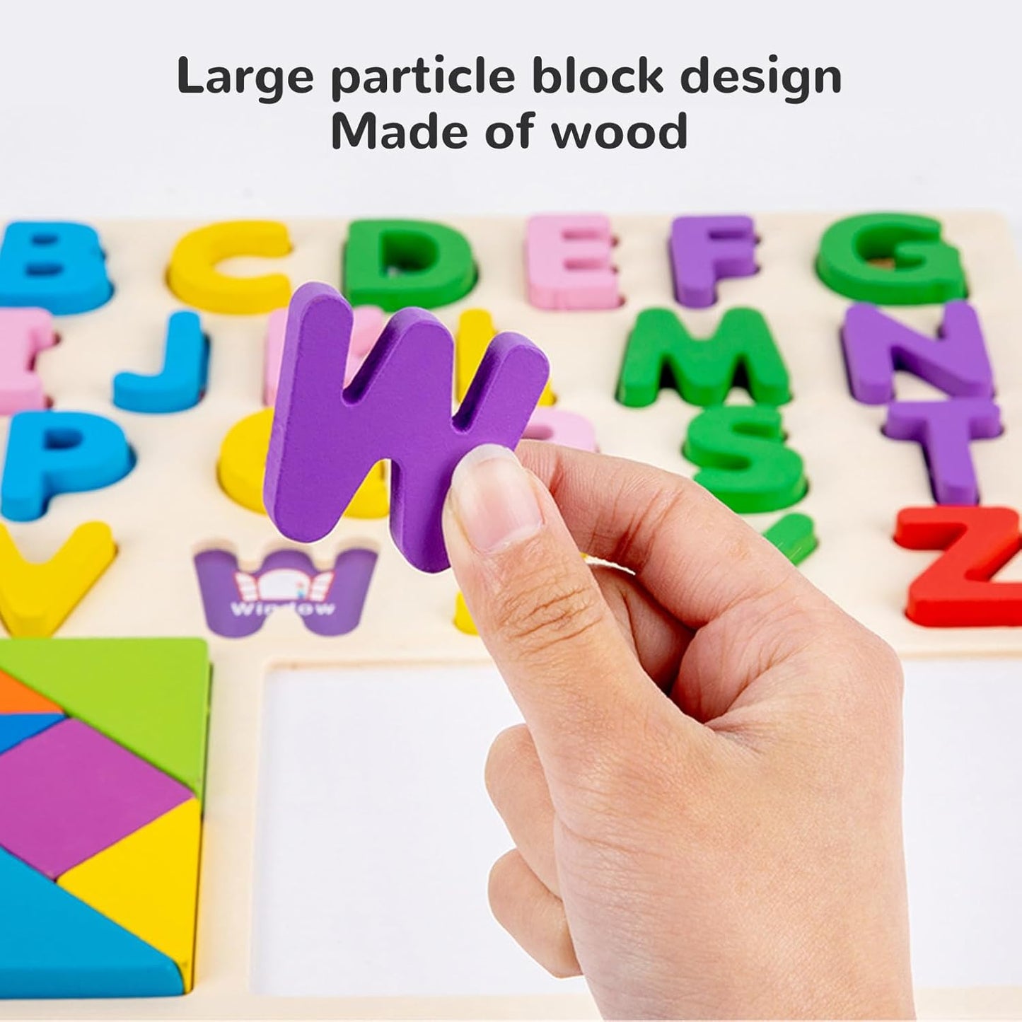 Wooden Puzzle Letter Board Educational Board