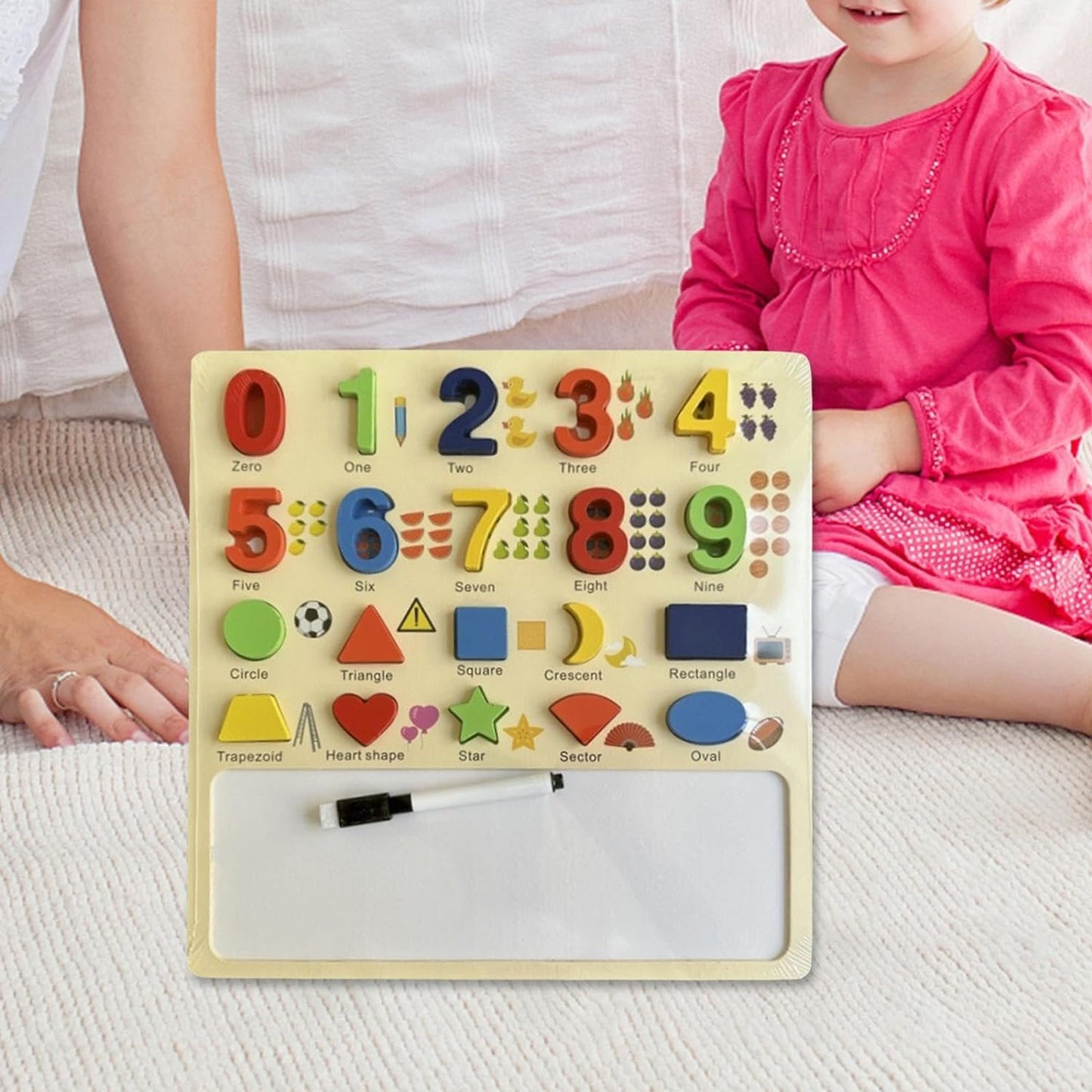 1 to 9 and 3D Shapes Numeric Toys Puzzle