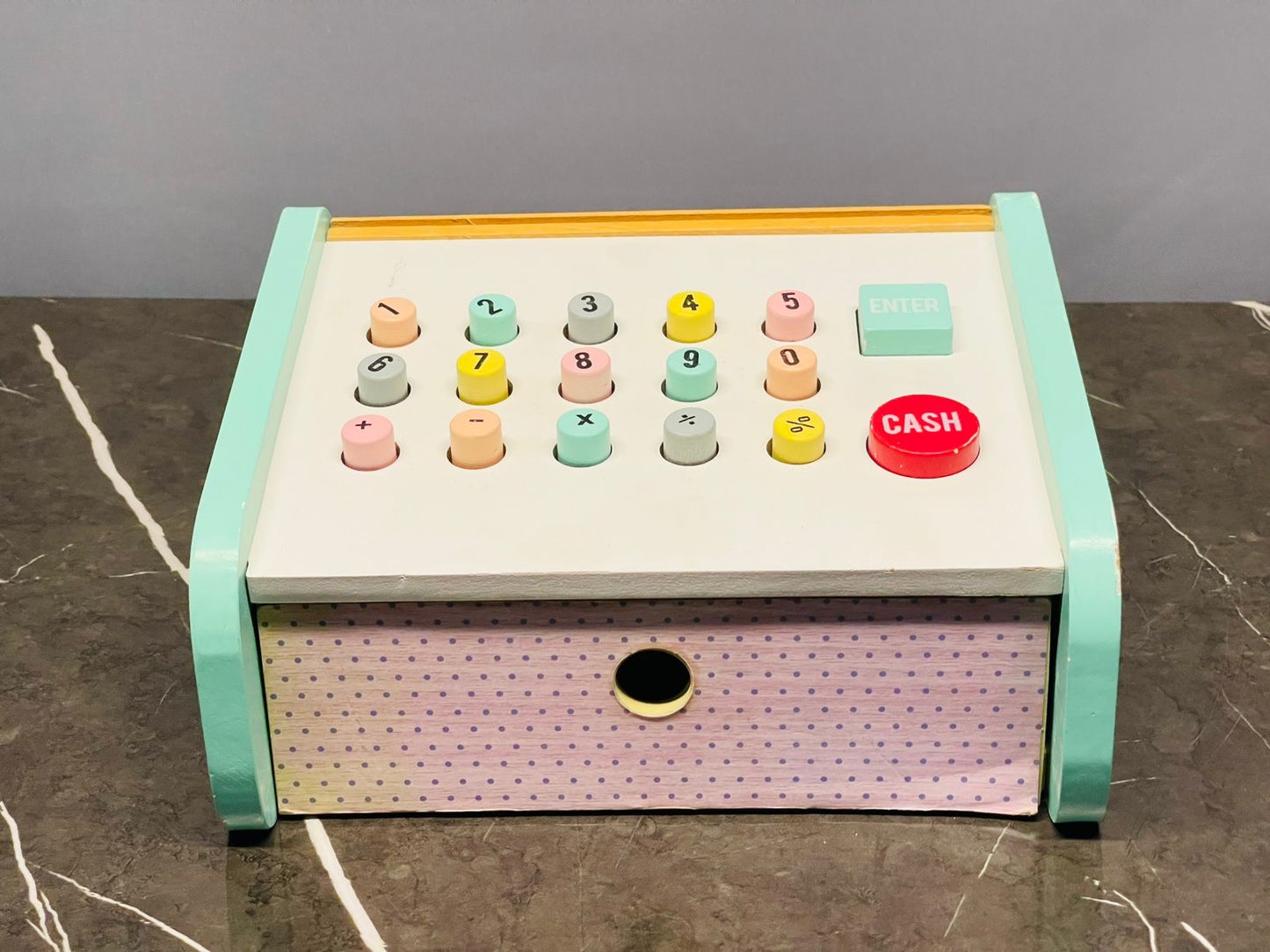 Wooden Toy Cash Register - Kmart. SKU:BXL-007