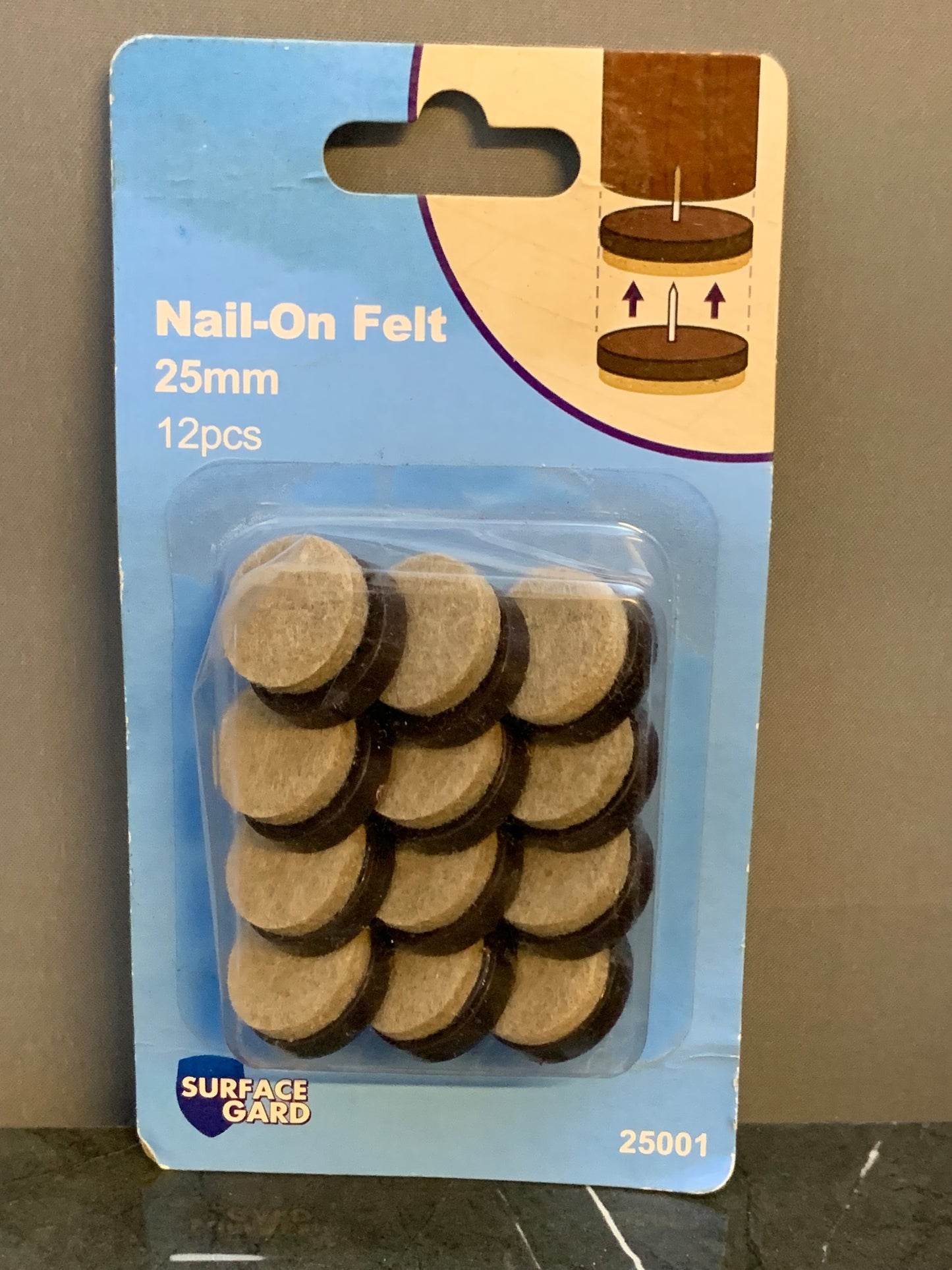 Nail on felt(new)