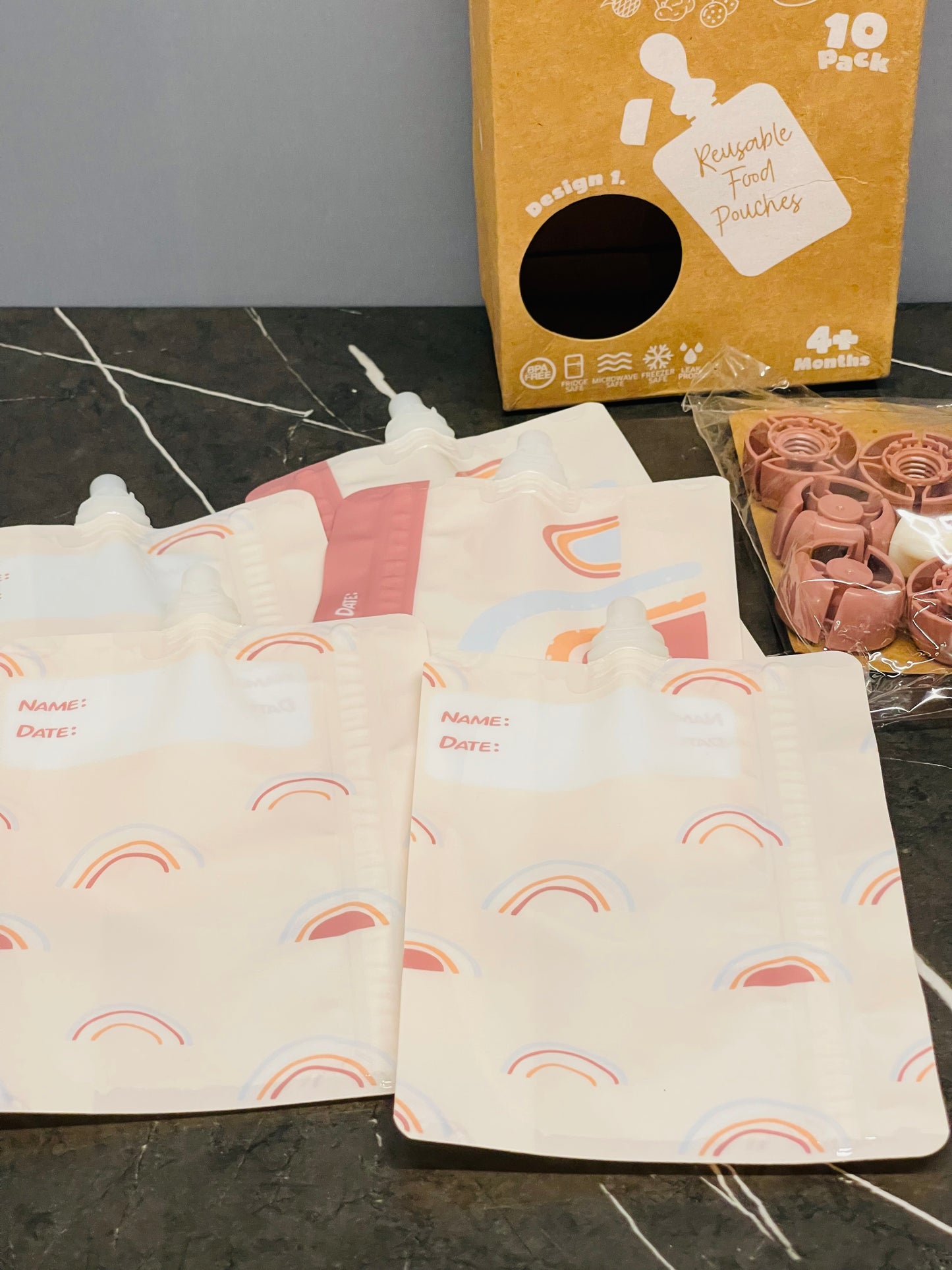 Bubstar Eat Reusable Food Pouches (5 pouches available)