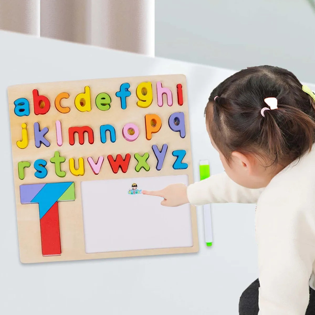 Lower Case Alphabets Shaped Puzzle.