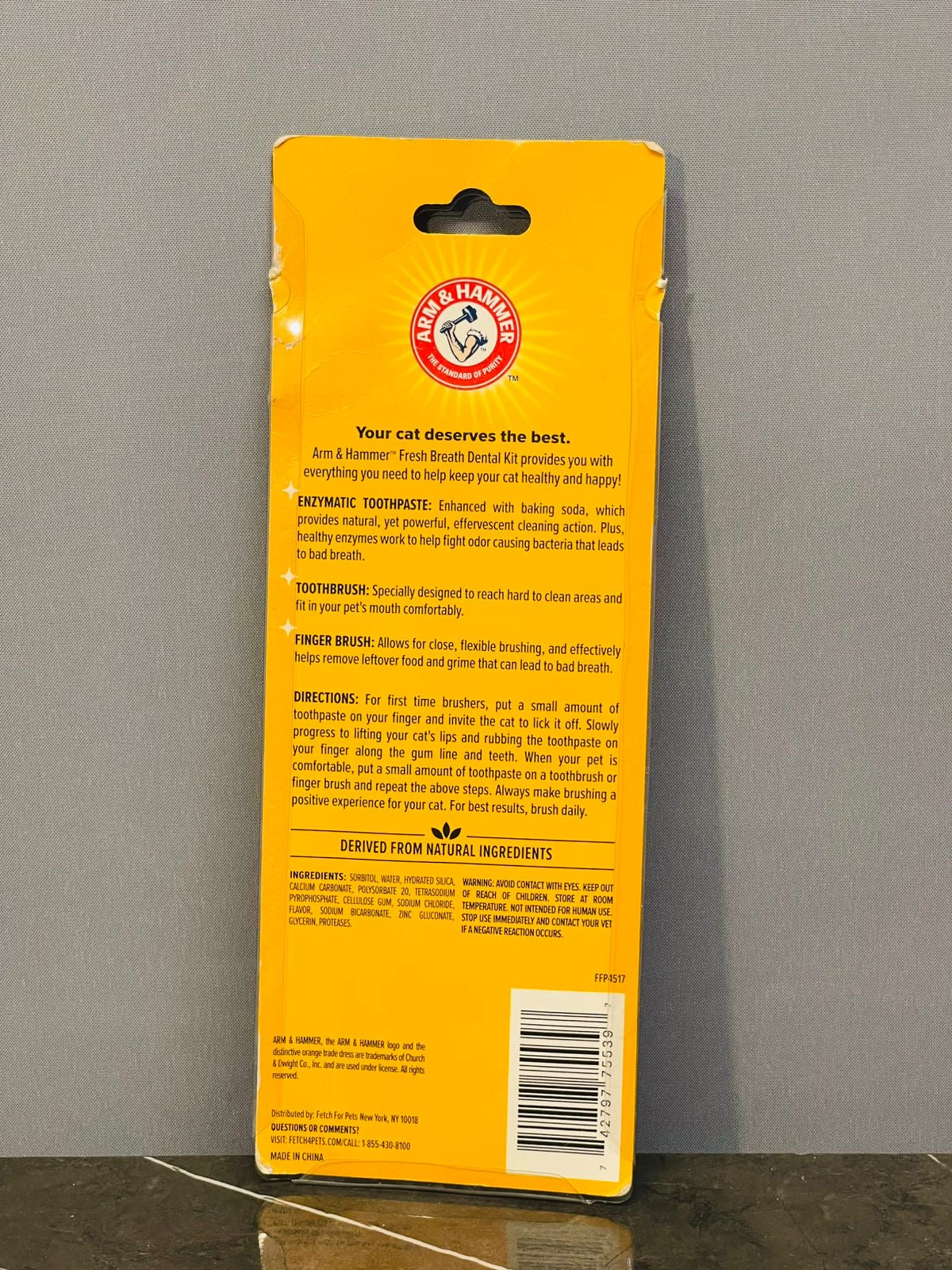 Arm & Hammer for Pets Dental Kit for Cats (paste out-of-date)