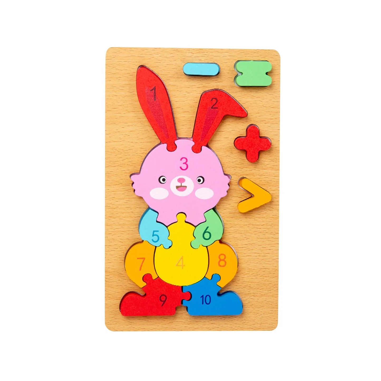 Wooden Rabbit-Shaped Puzzle.