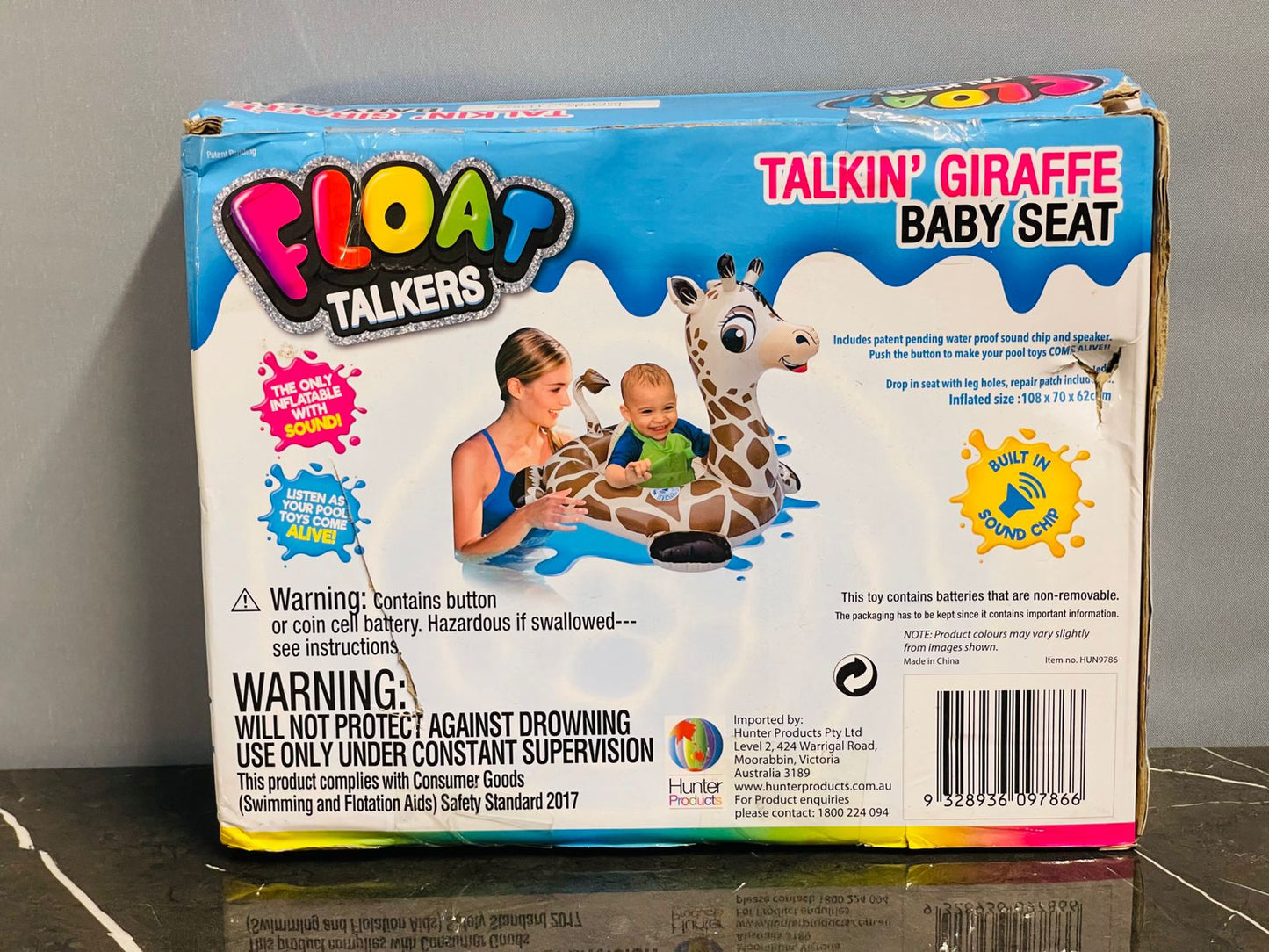 FLOAT TALKERS TALKIN' GIRAFFE BABY SEAT