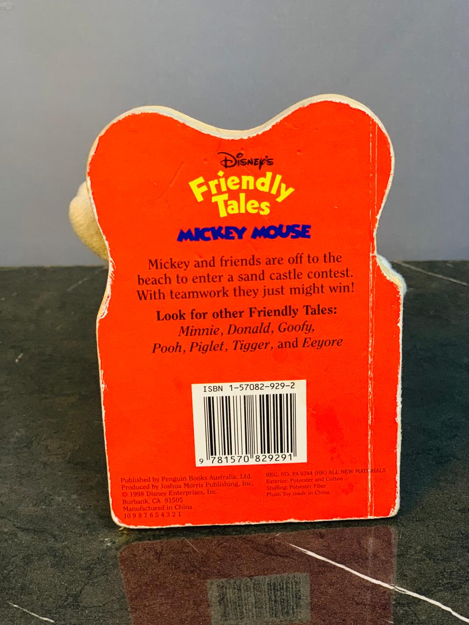 Disney Friendly Tales Mickey Mouse Book With Plush Toy