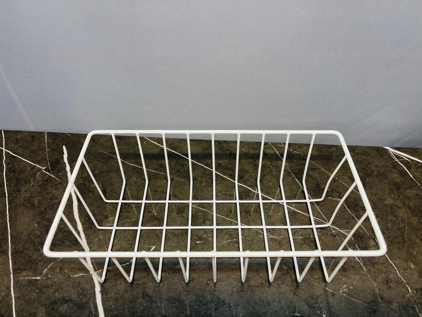 Multi-Purpose White Wire Storage Basket
