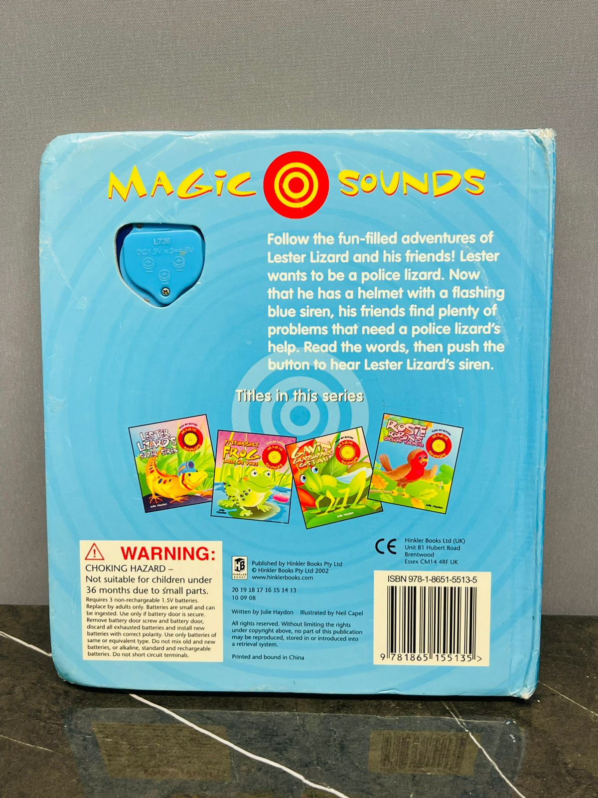 Lester Lizards Super Siren (Sound Book) (sound isn’t working)