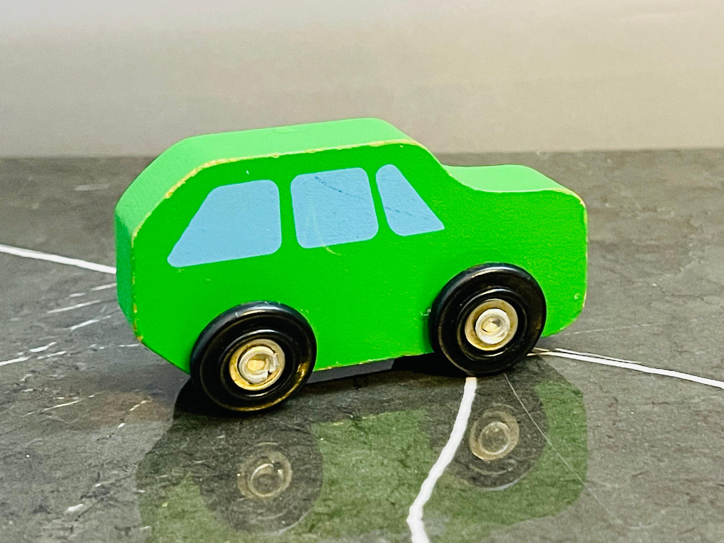 Vintage Wooden Toy Car.