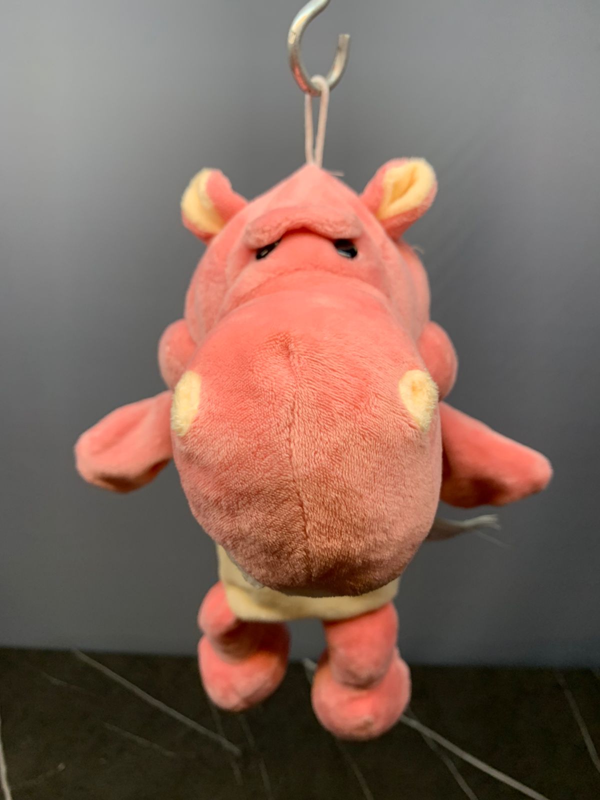 Pink Plush Hippo Hand puppet