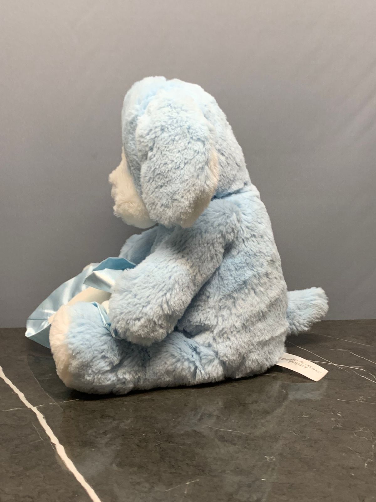 Peek-A-Boo Puppy Blue Soft Toy