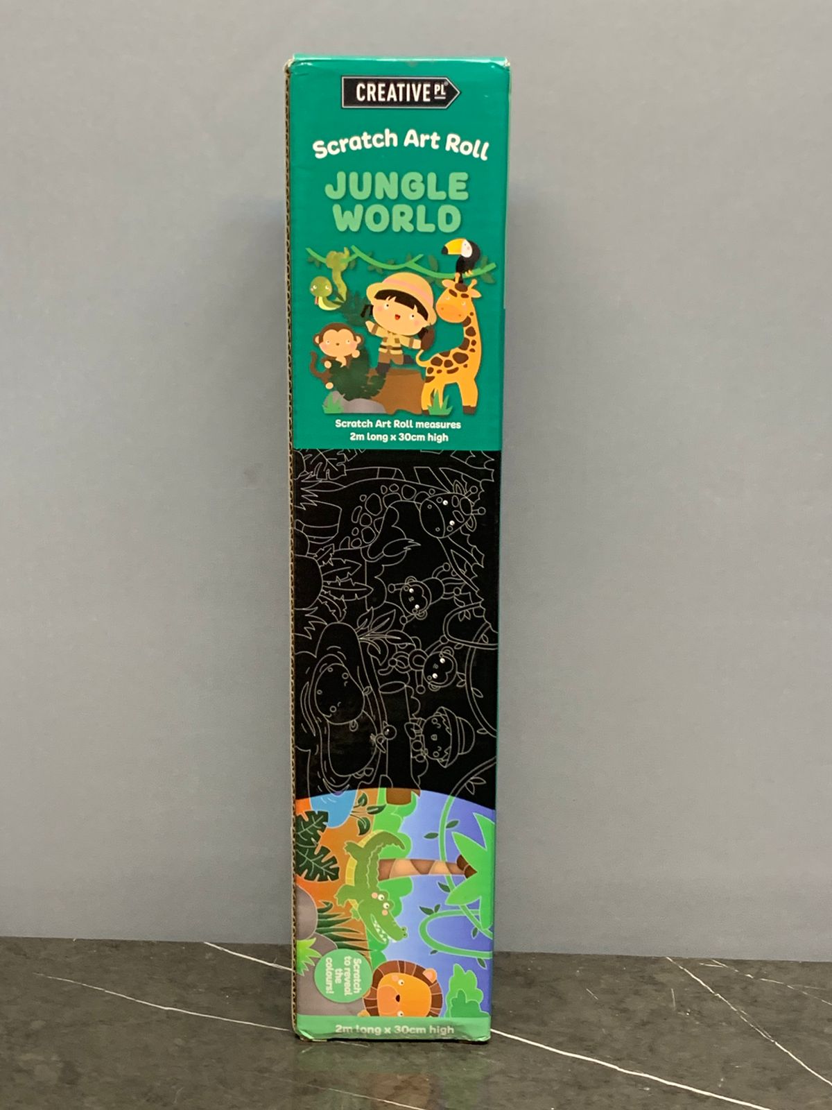 Jungle World Scratch Art Roll.