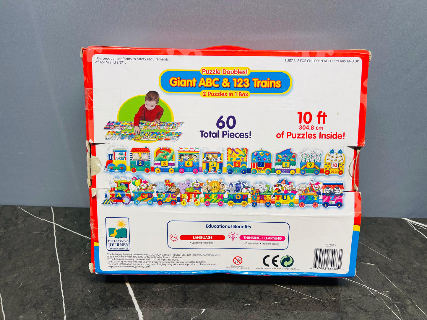 Puzzle Doubles! Giant ABC & 123 Trains.