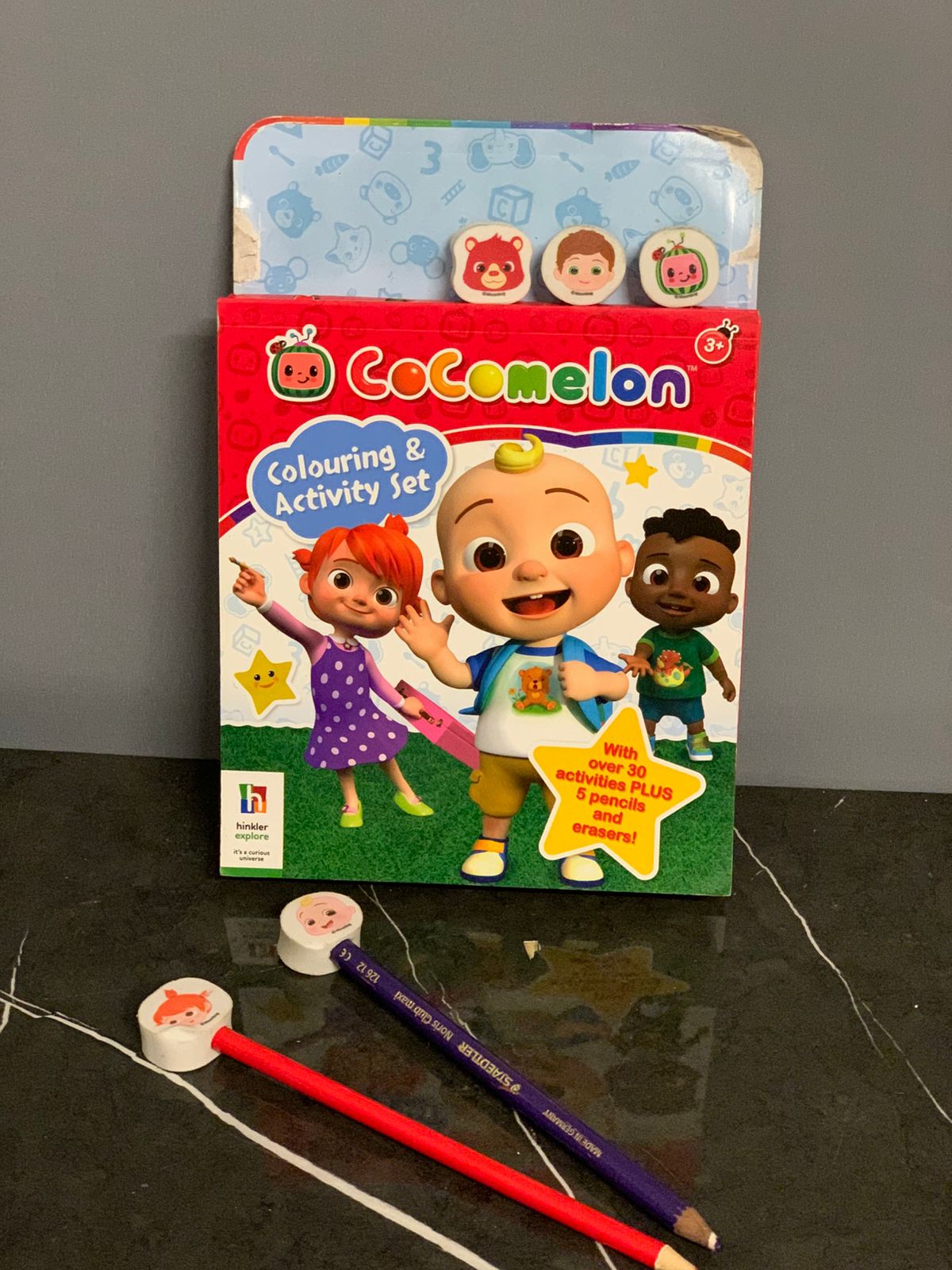 Cocomelon Colouring And Activity Set. (9/10 condition)