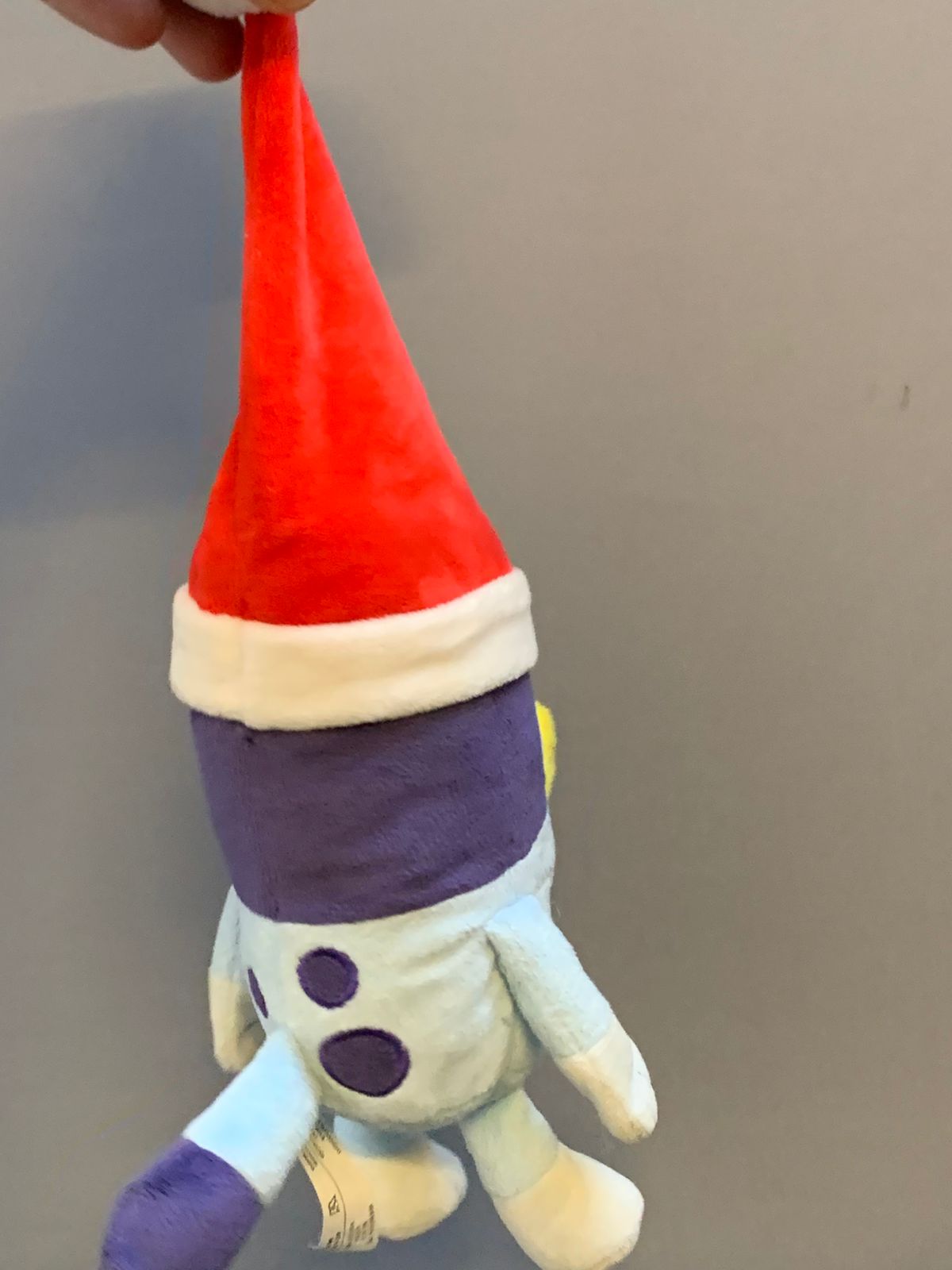 Holiday Greeter-Bluey in Santa Hat Plush.