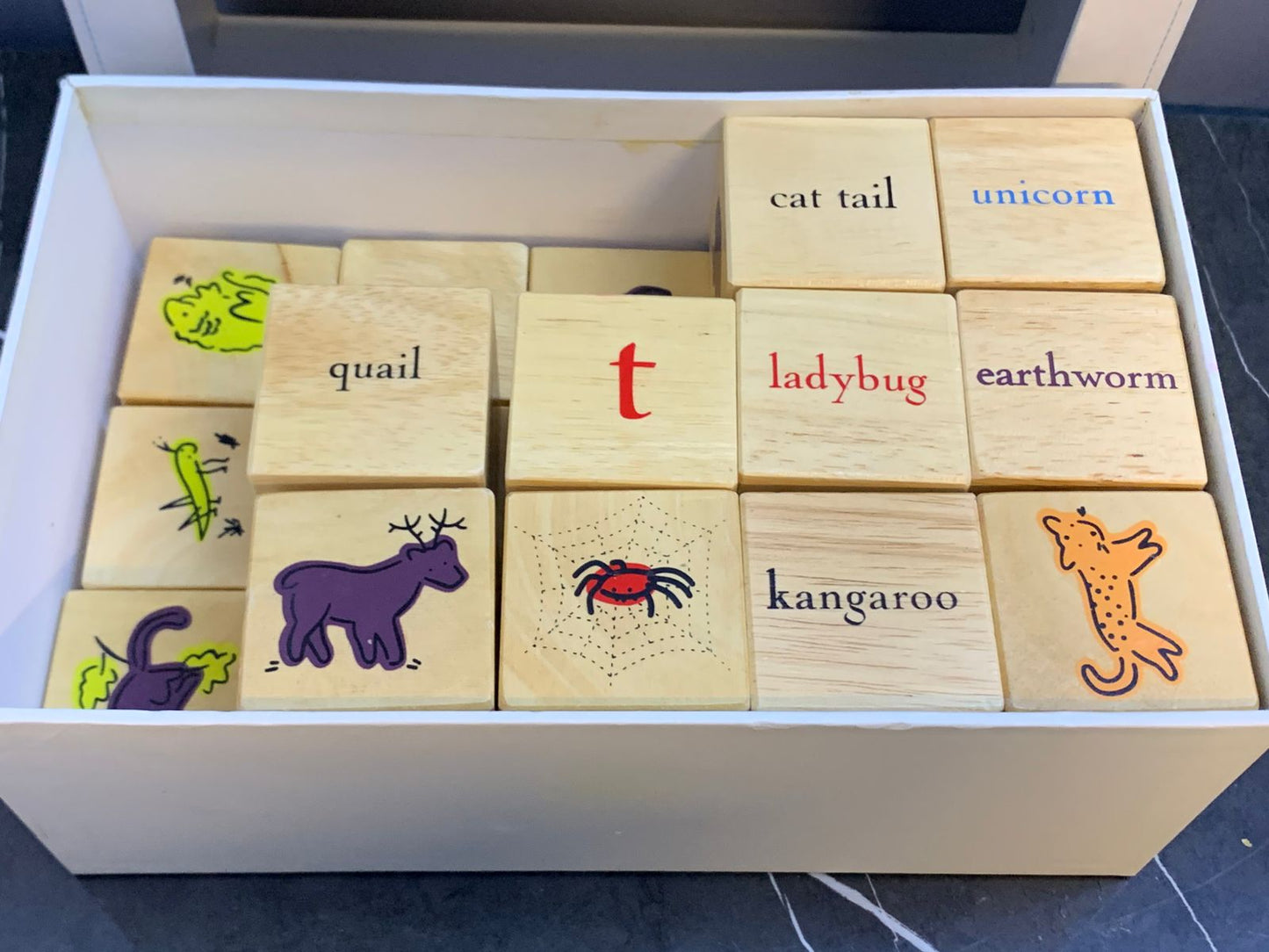Pottery Barn Kids Alphabet Blocks. (25 blocks available) (500 advance)