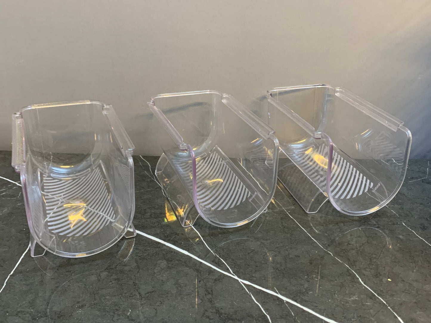 3pc Clear Acrylic Storage Rack