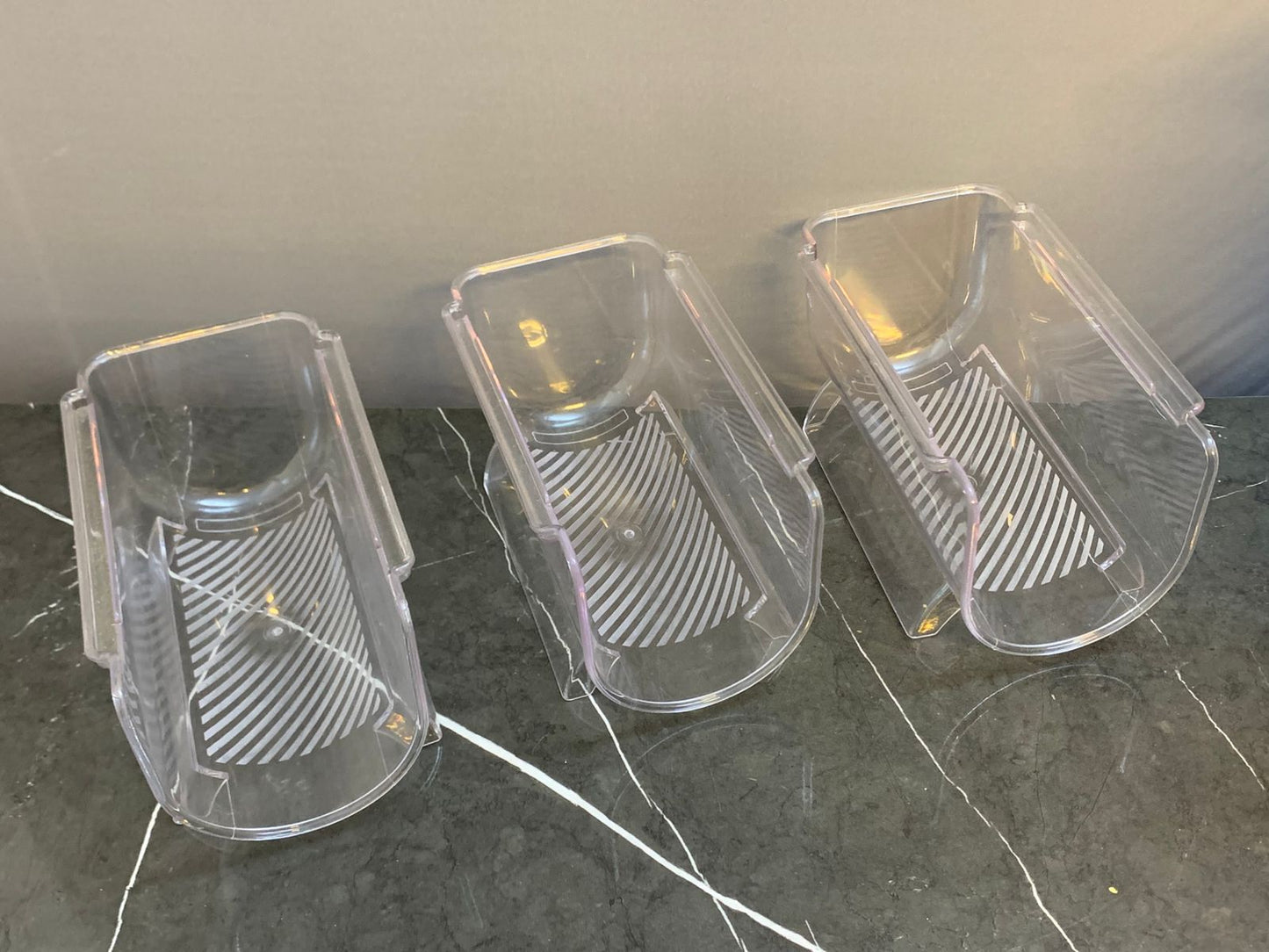 3pc Clear Acrylic Storage Rack