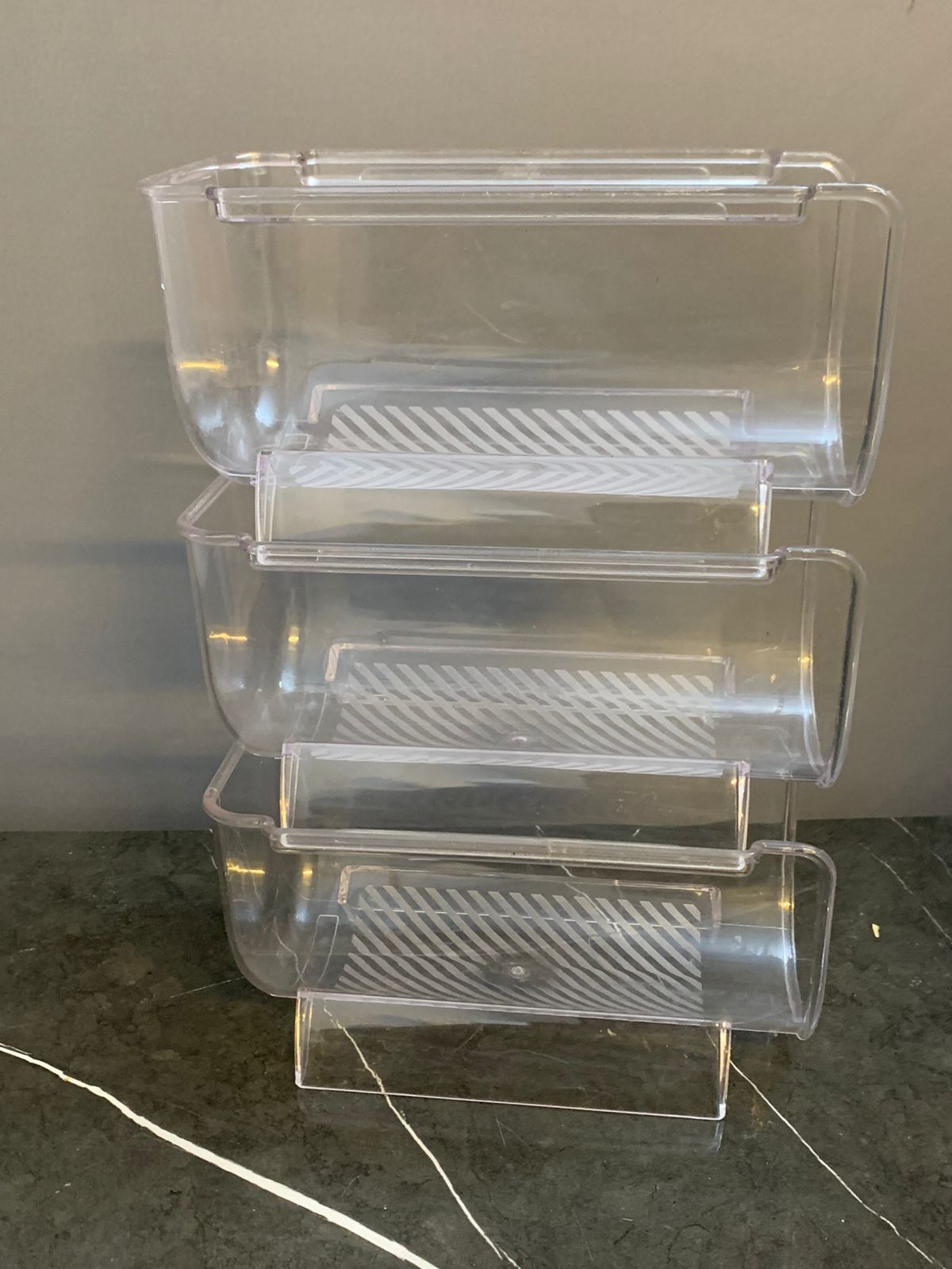 3pc Clear Acrylic Storage Rack