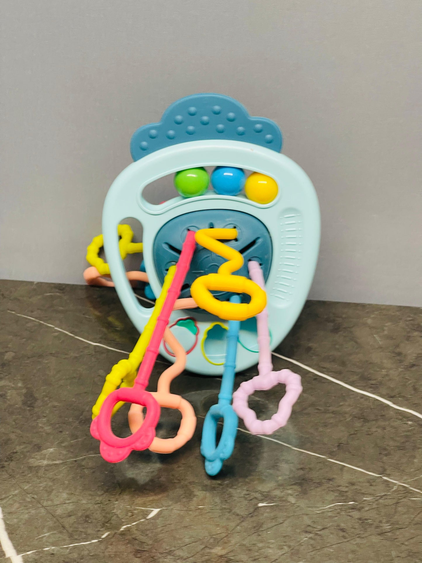 Pull String, Sensory Baby Activity Toy.