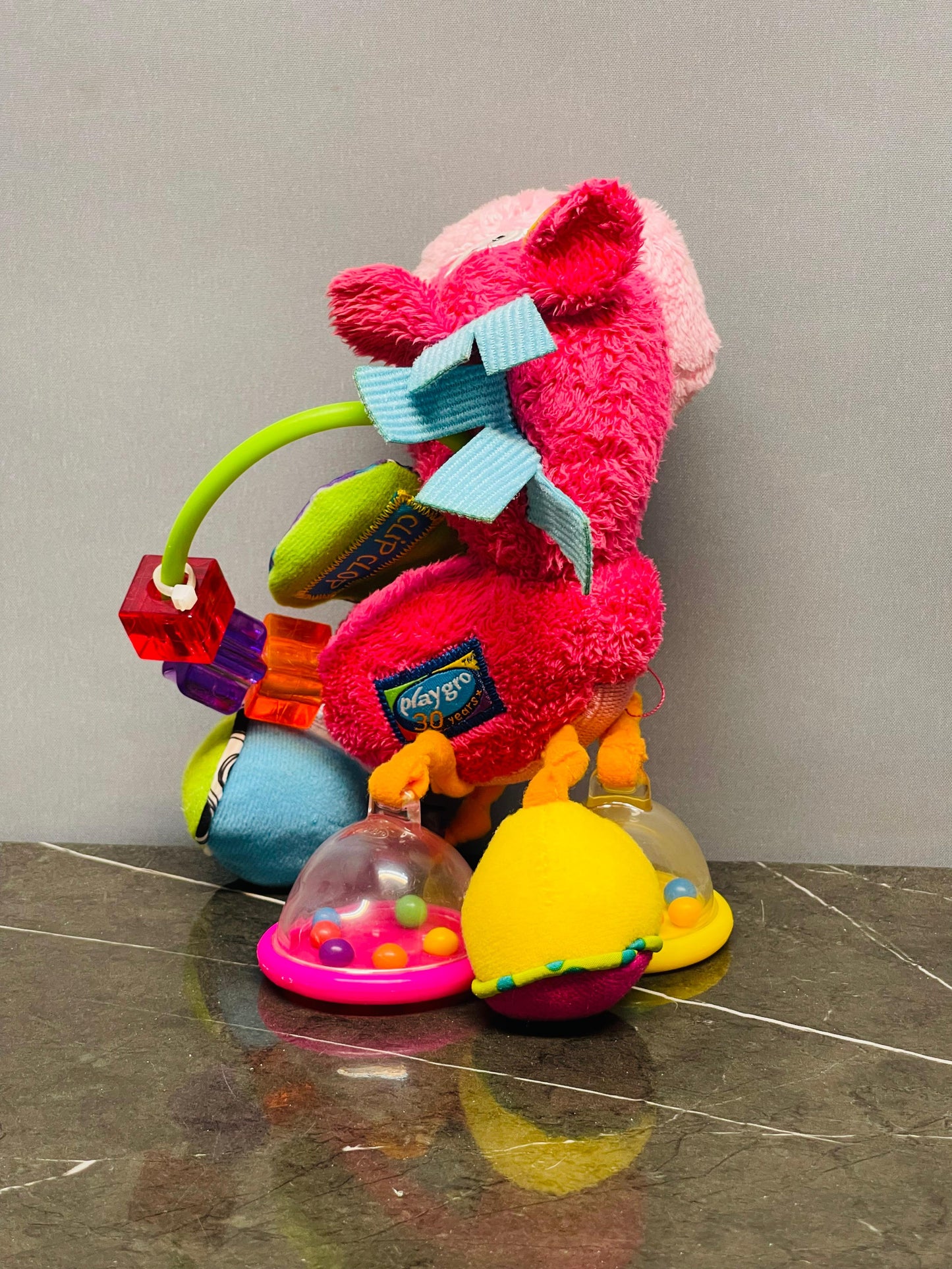 Playgro Clopette Activity Rattle Toy, Pink.