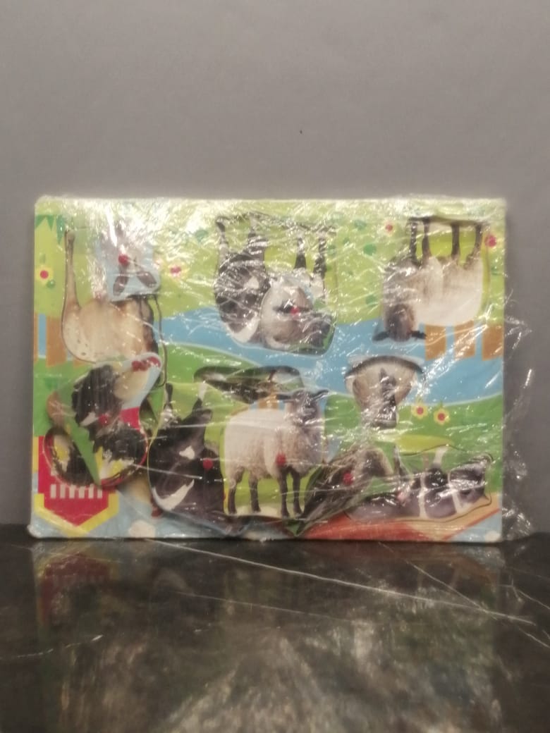 Wooden Puzzle- Farm Animal Puzzle.