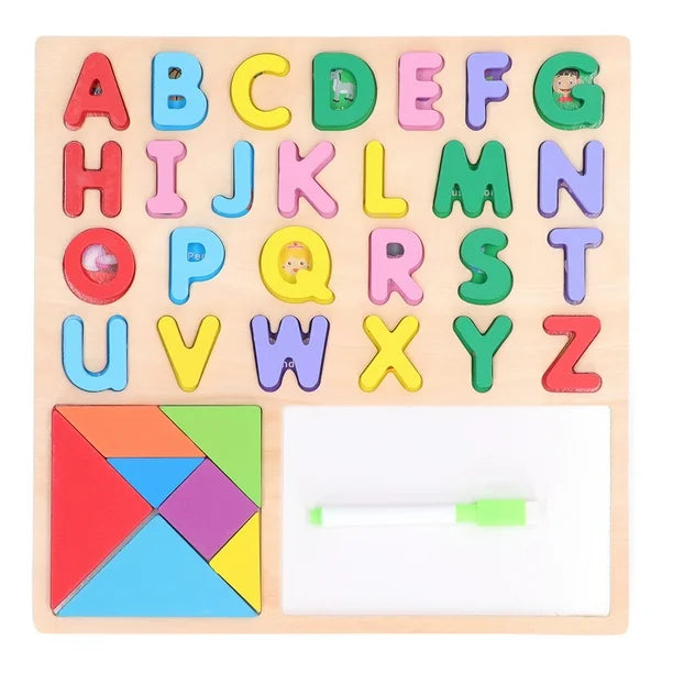 Wooden Puzzle Letter Board Educational Board