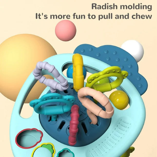 Pull String, Sensory Baby Activity Toy.