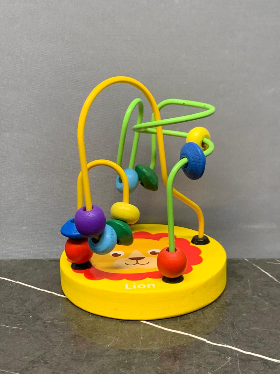 Wooden Spinning Mini Beads Maze Toy.