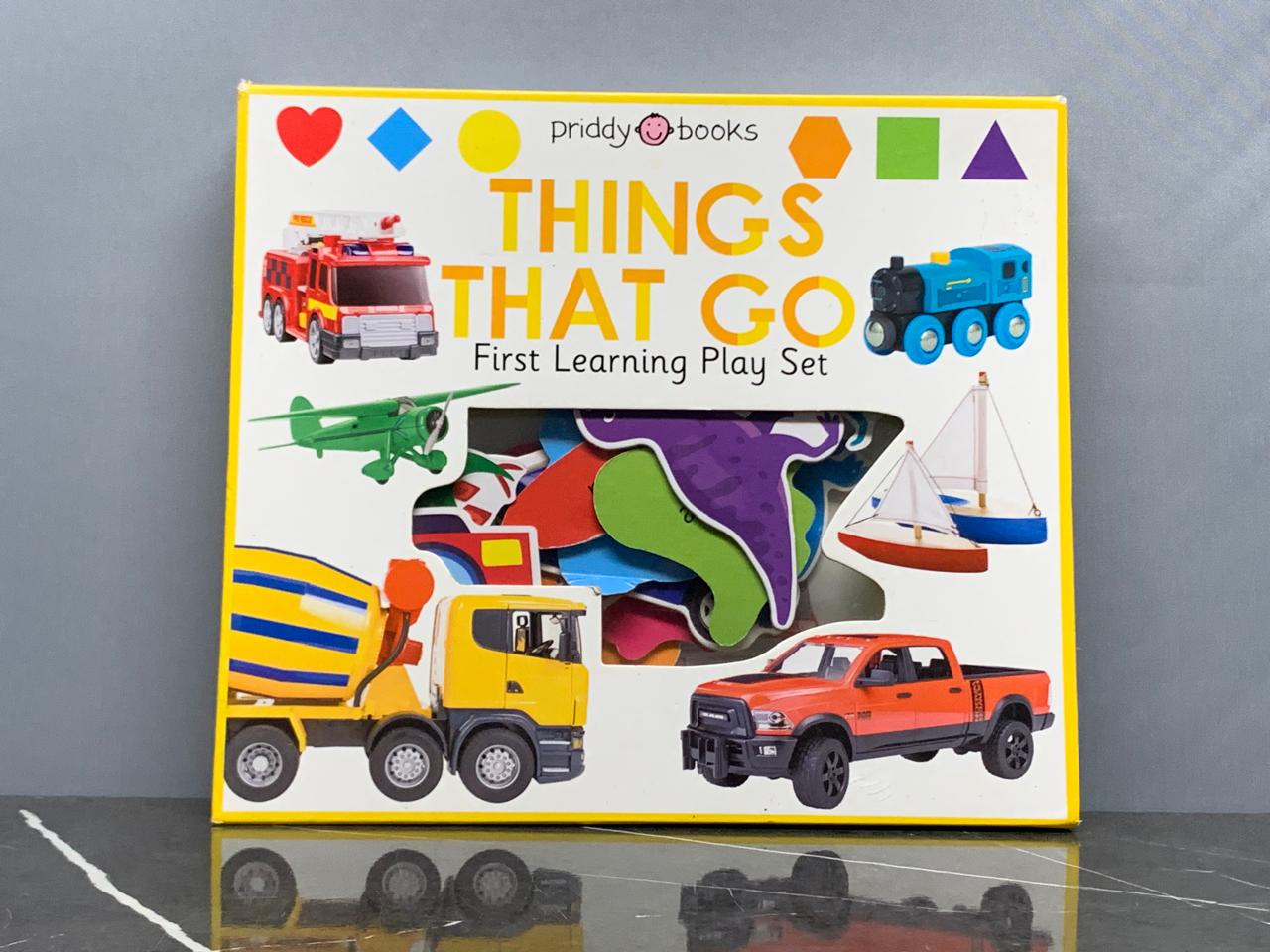 First Learning Play Set: Things That Go. (2 pieces missing)