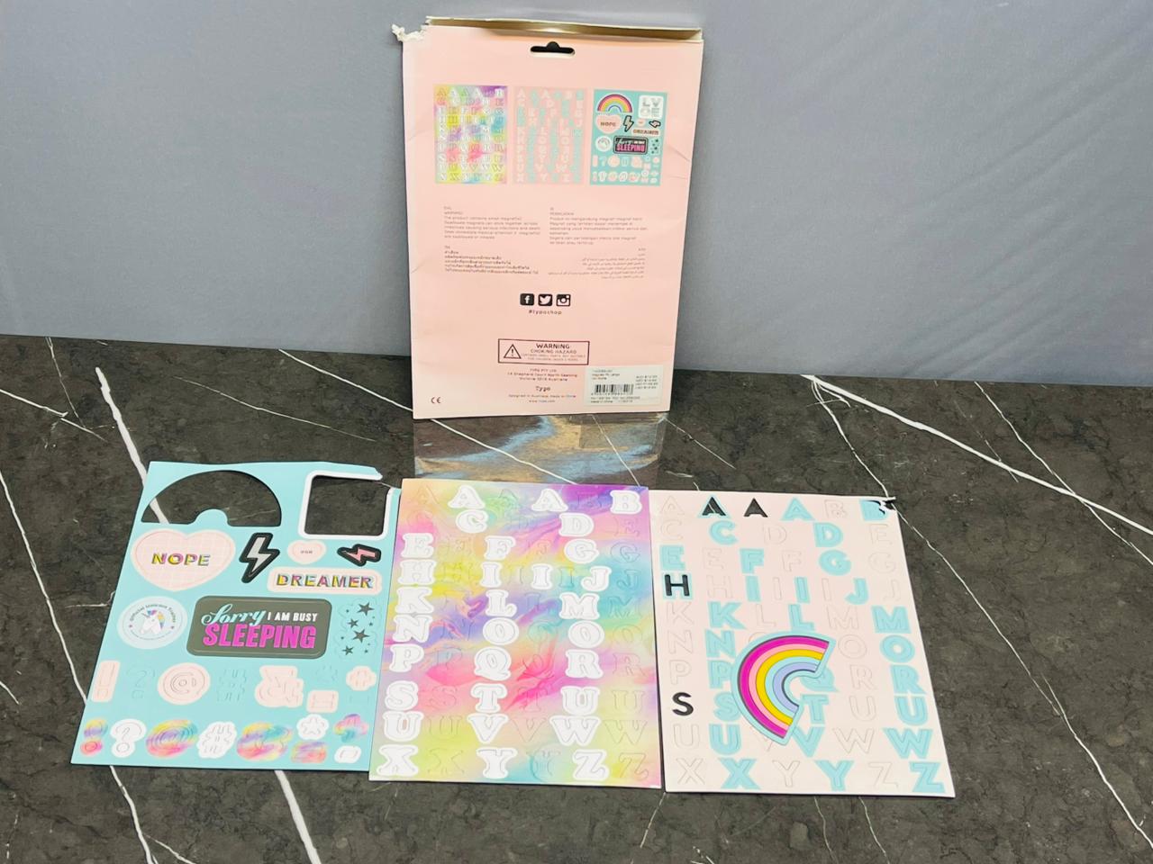 "Shaped Magnet Set". (Must check 2nd pic for missing part)