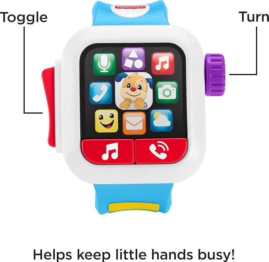 Fisher-Price Baby to Toddler Toy Laugh & Learn Time to Learn Smartwatch.