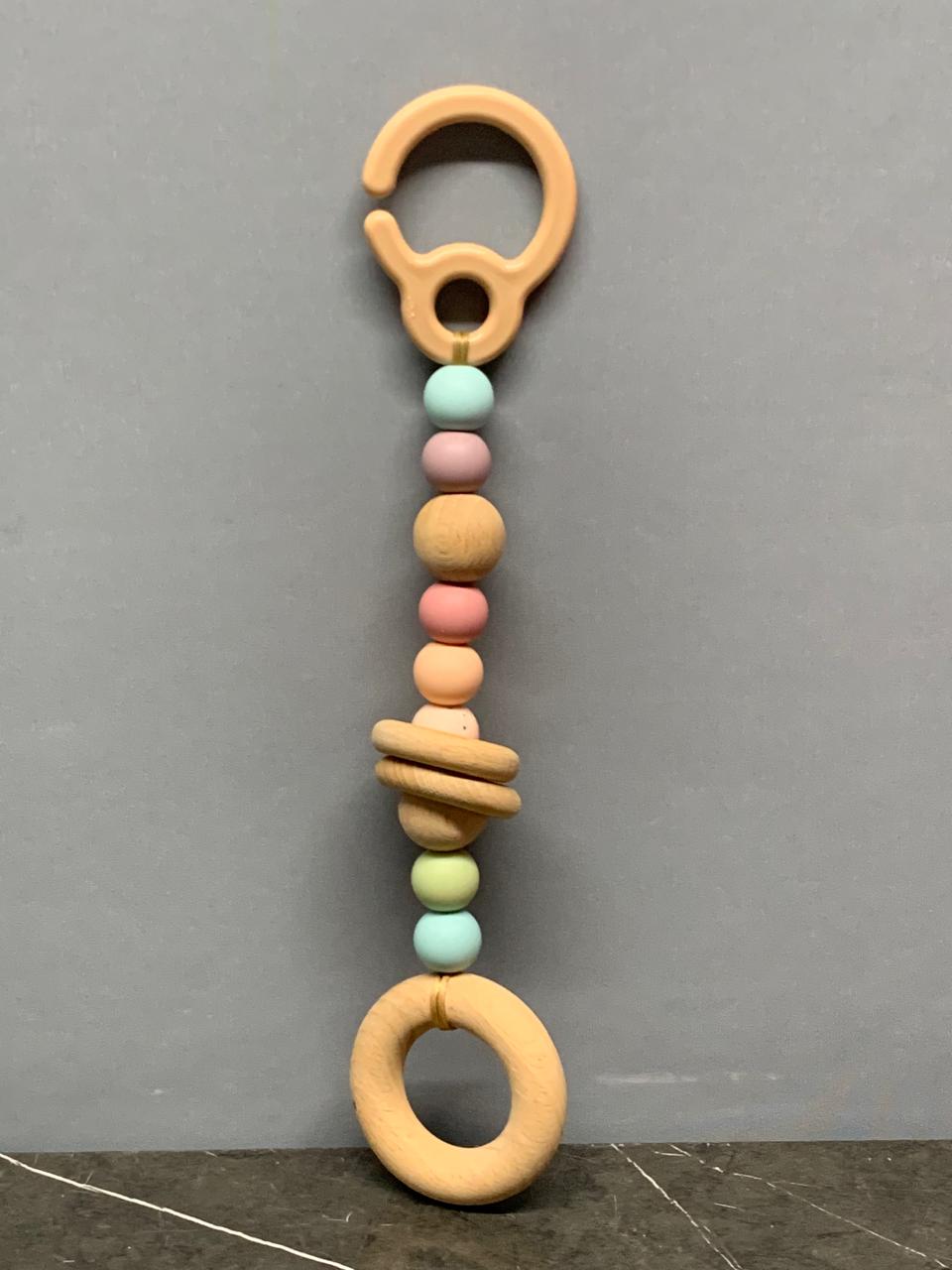 Wooden Baby Rattle And Teether.