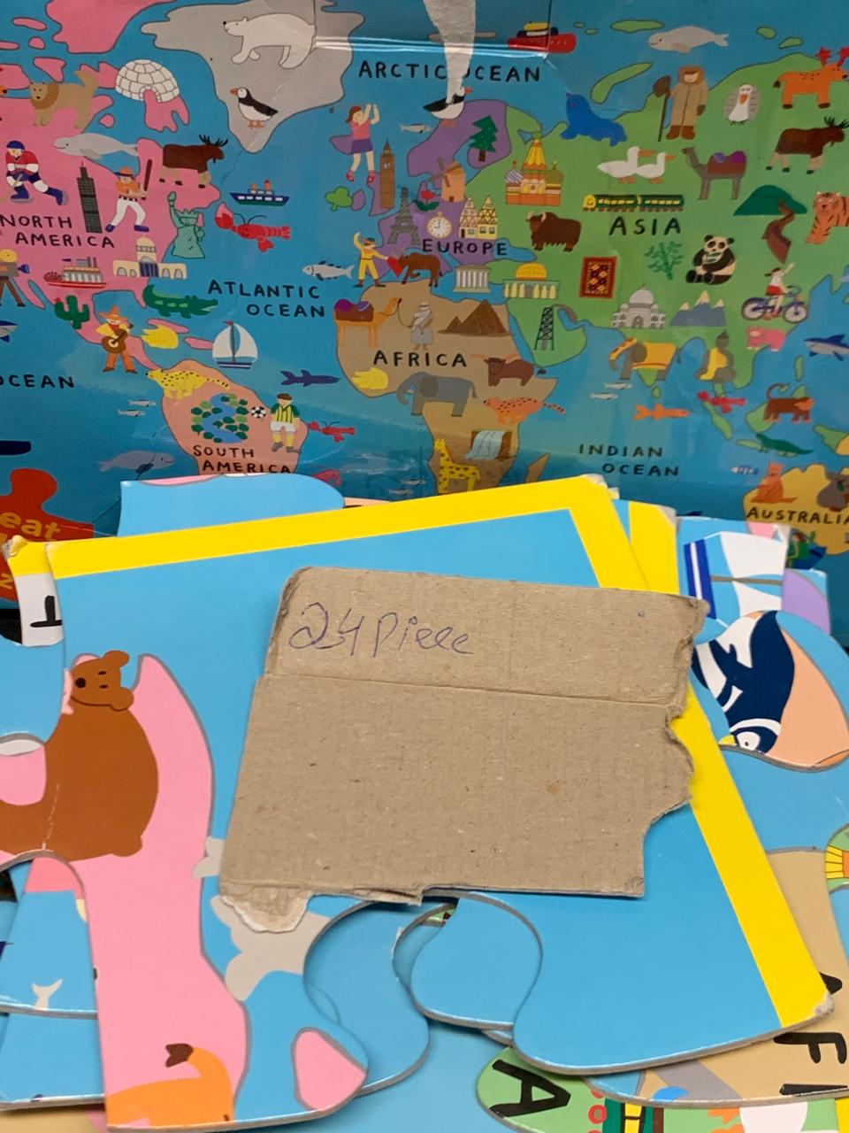 Our World Map Floor Puzzle.