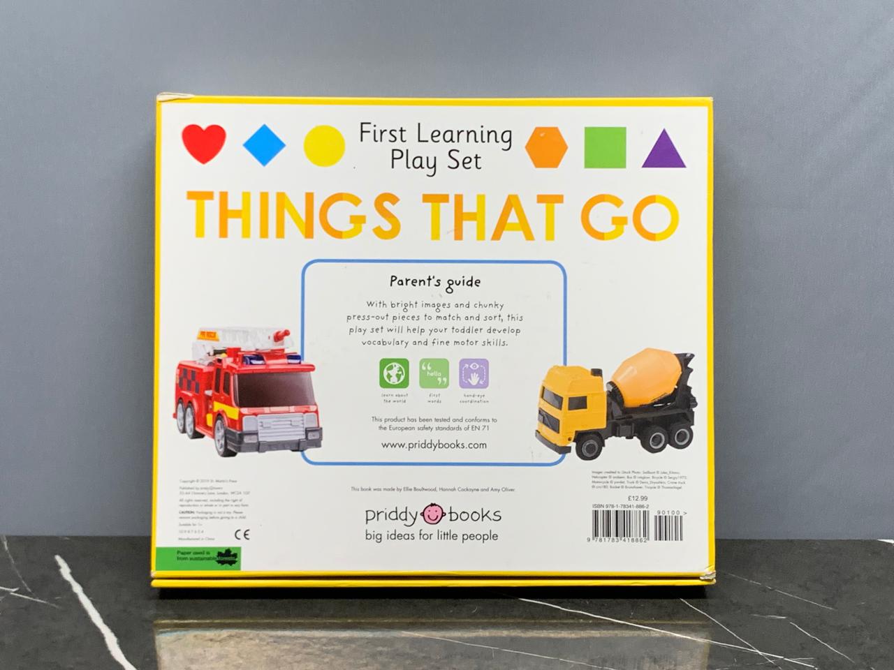 First Learning Play Set: Things That Go. (2 pieces missing)
