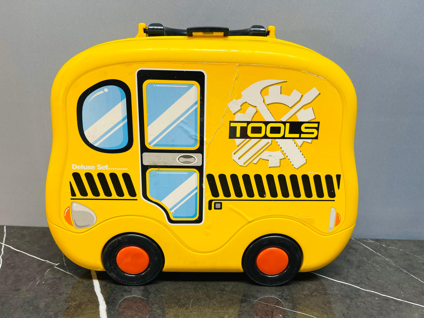Children's Deluxe Tool Set in Bus-Shaped Case.