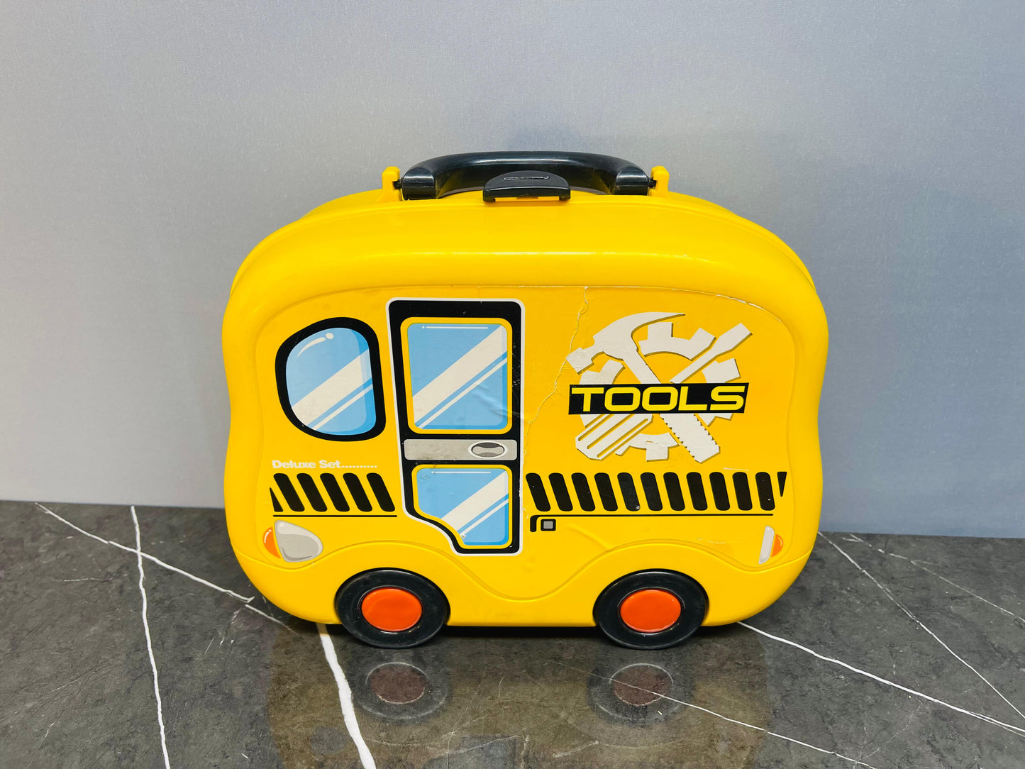 Children's Deluxe Tool Set in Bus-Shaped Case.
