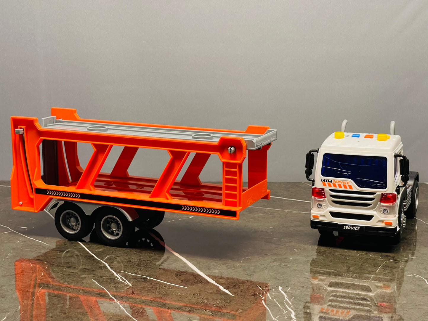 BUYGER Toy Cars Transporter ( (Wind screen slightly damaged)