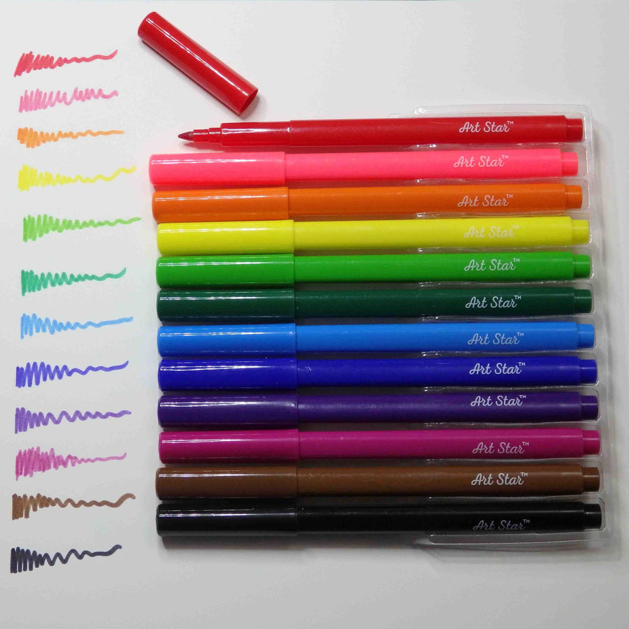 Art Star Washable Triangular Markers.