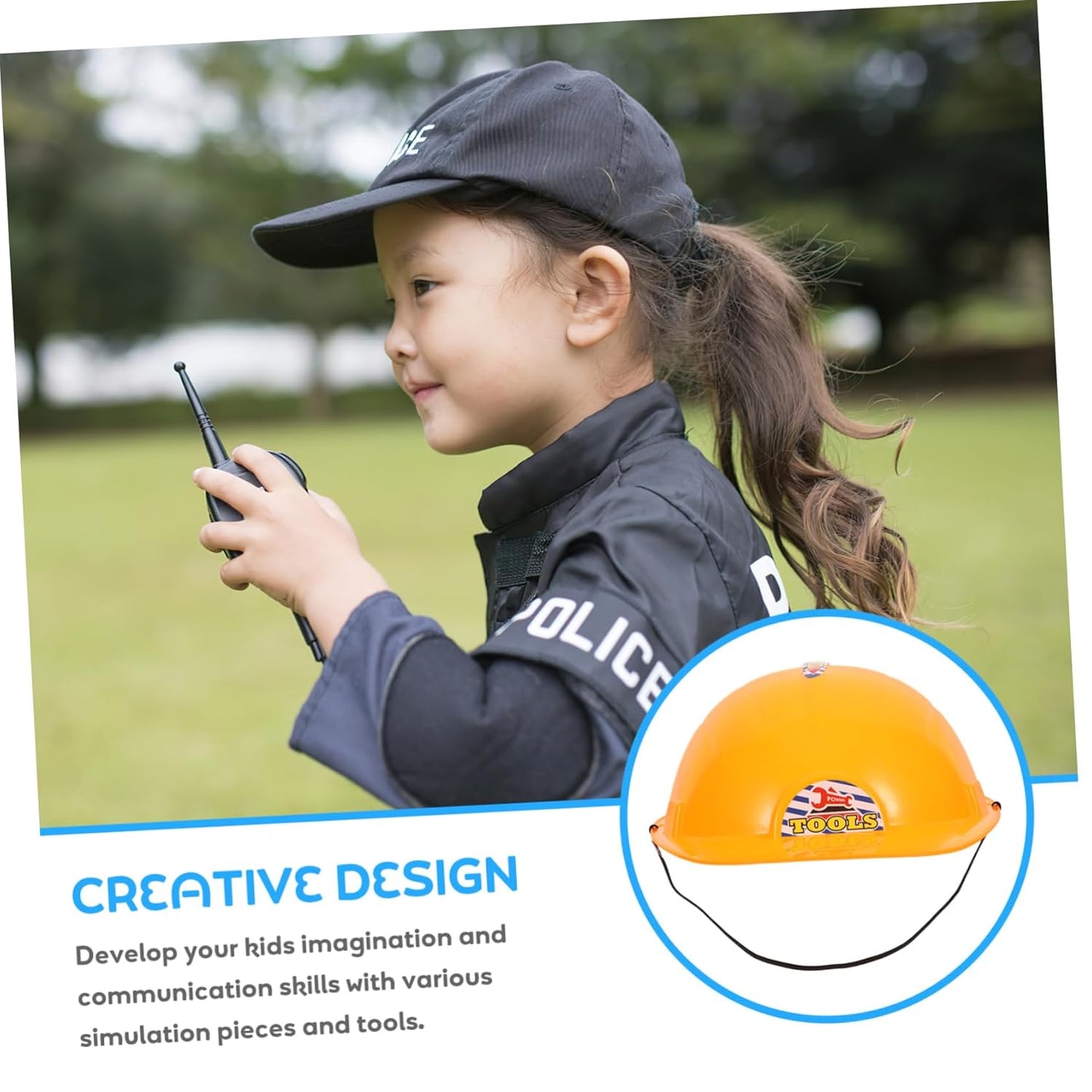 Simulation Helmet Worker Caps For children