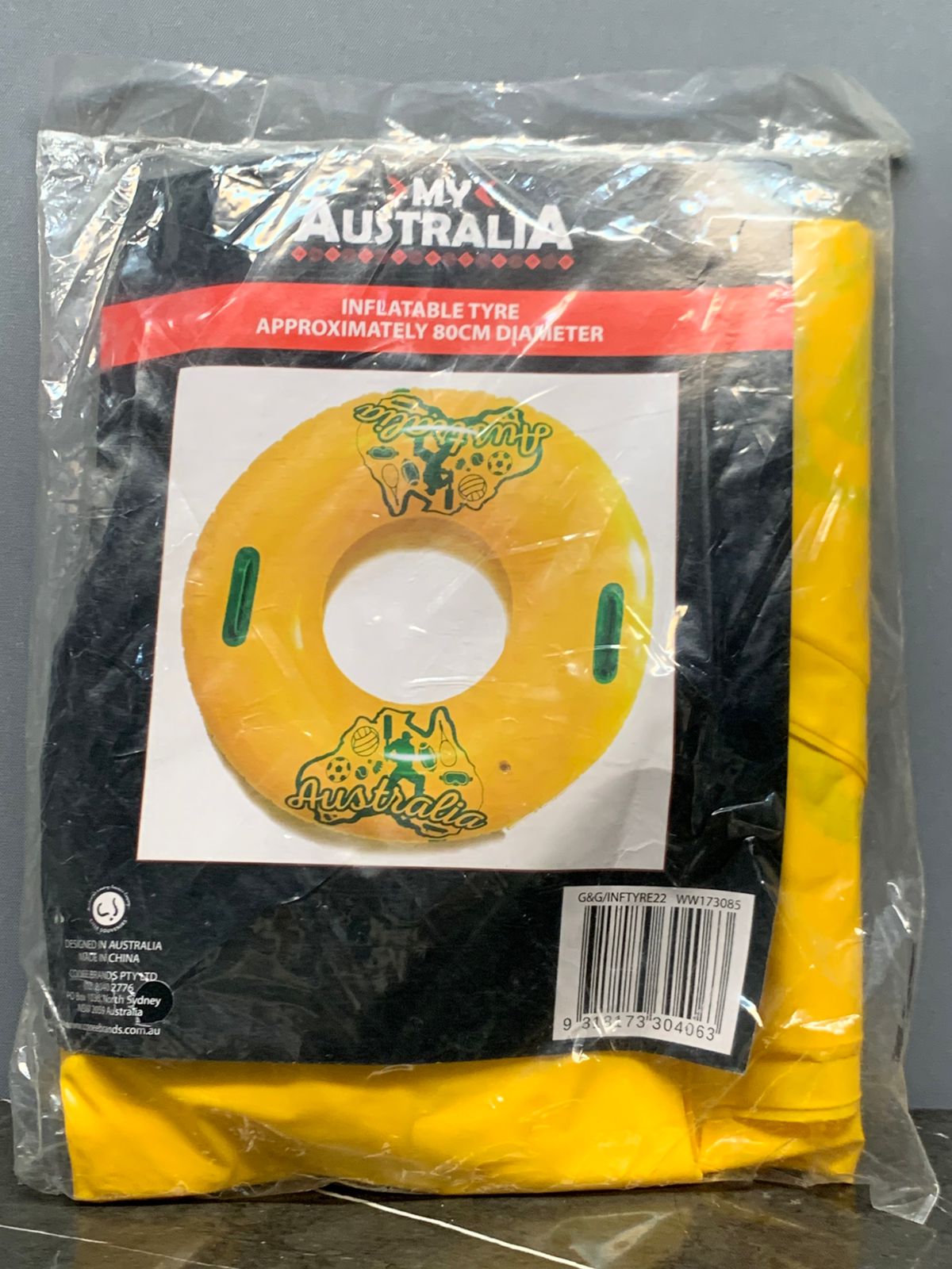 My Australia Inflatable Tyre. SKU:BXL-064