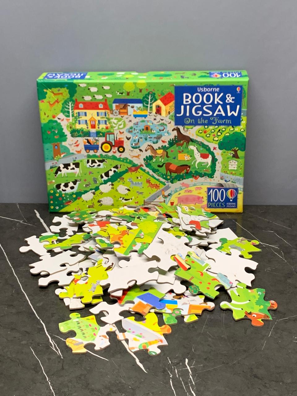 Usborne Book and Jigsaw on the Farm. (Without book)