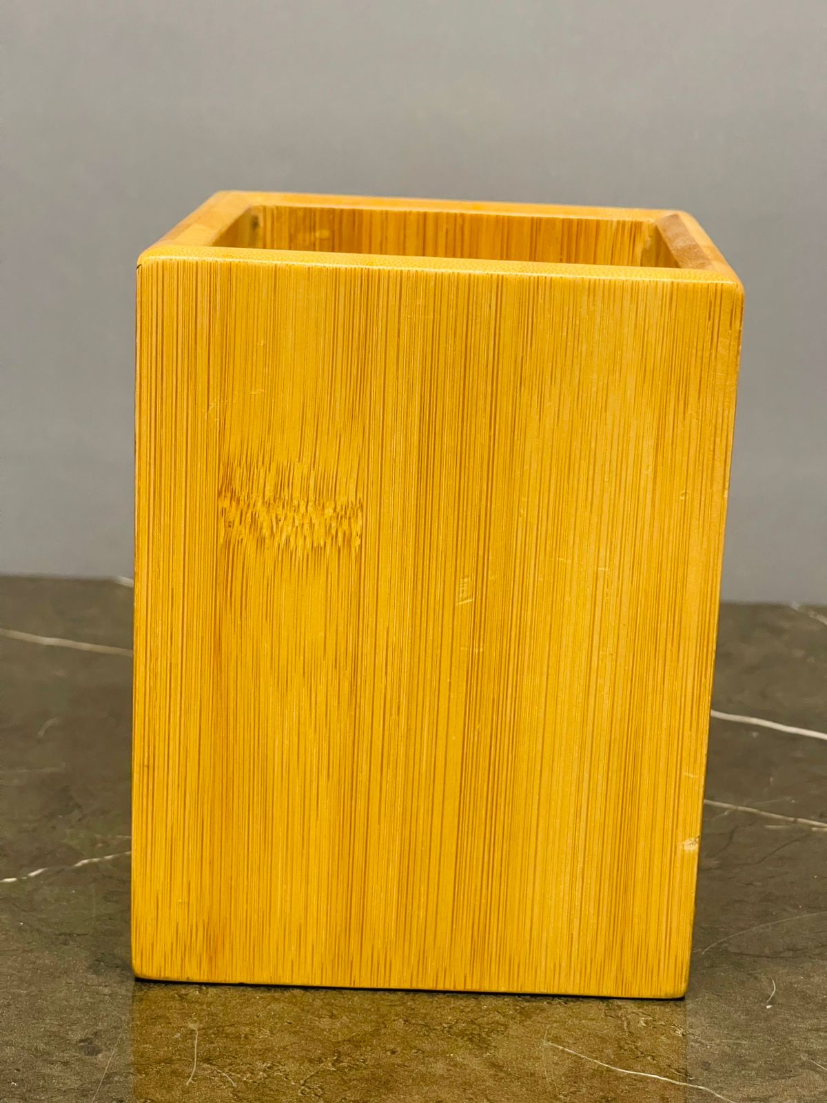 Bamboo pen cup