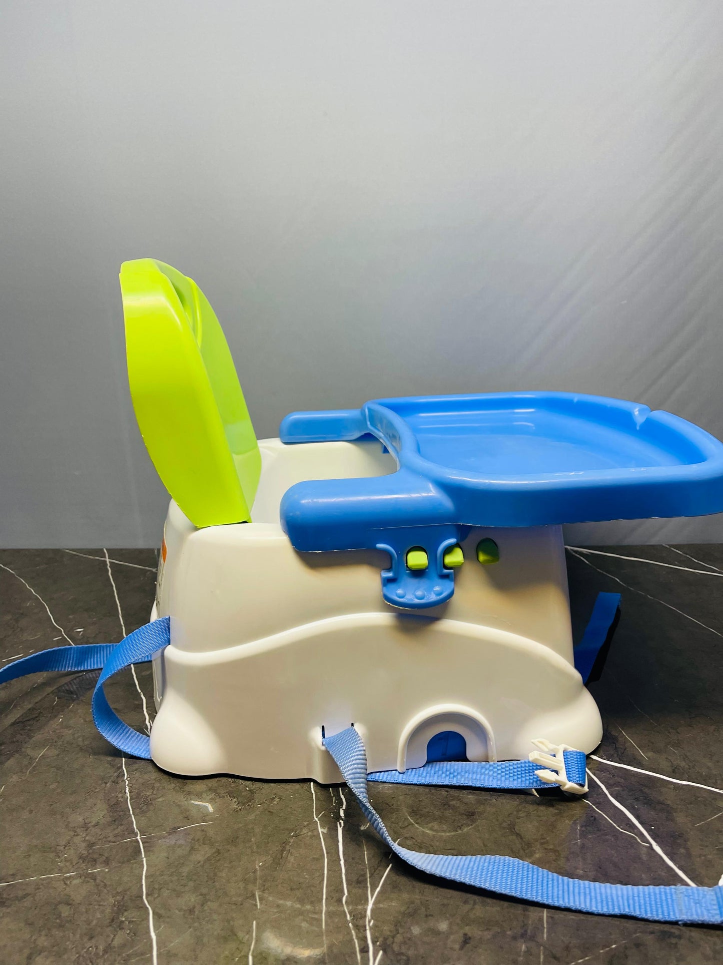 Fisher Price Healthy Care Booster Seat (only blue tray available) (500 advance)