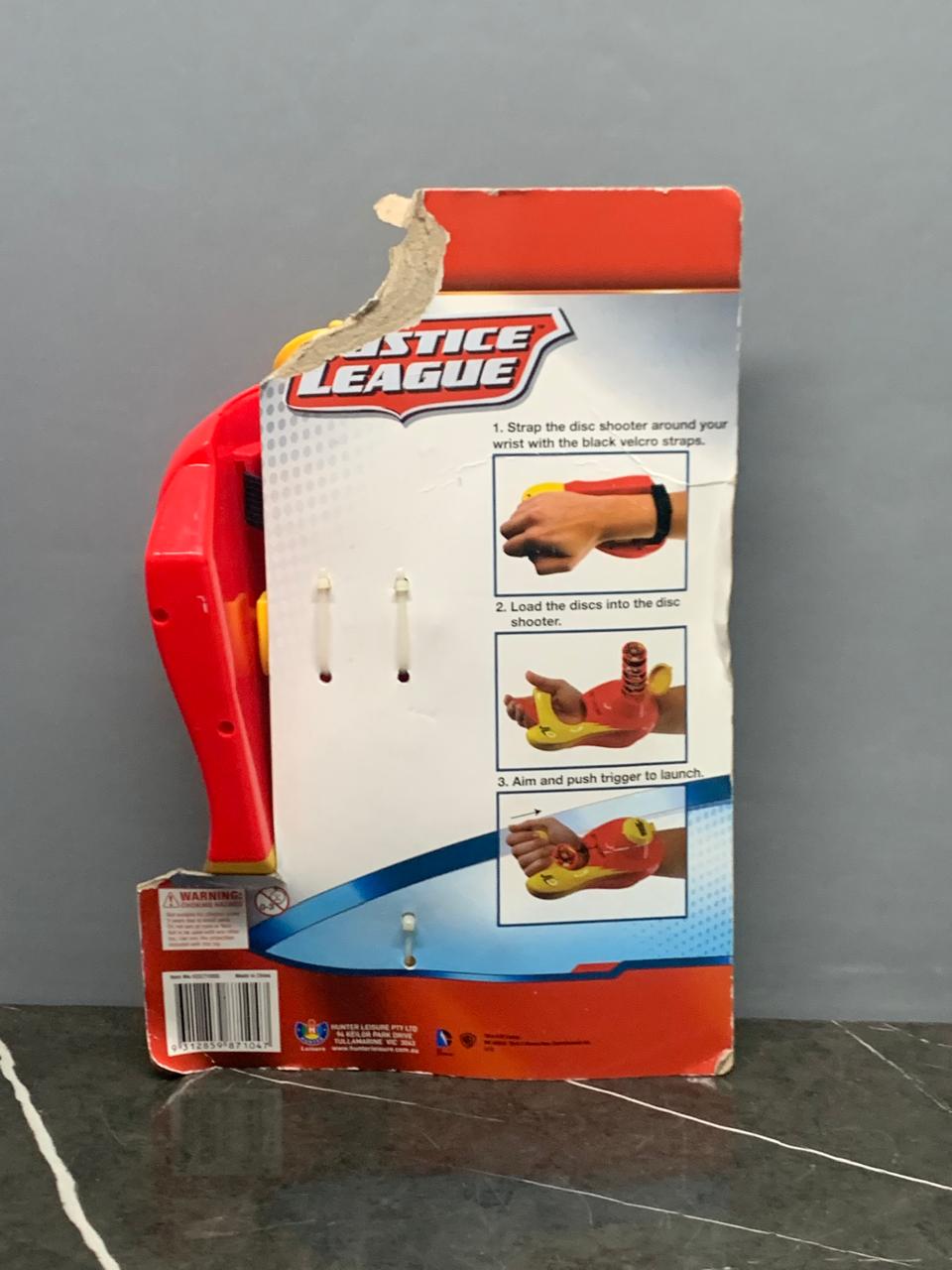 Justice League Wrist Disc Launcher Toy. (041Aa) (New)