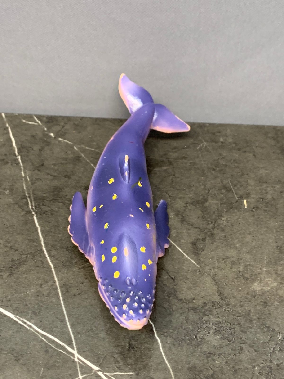 Purple Whale Figurine.
